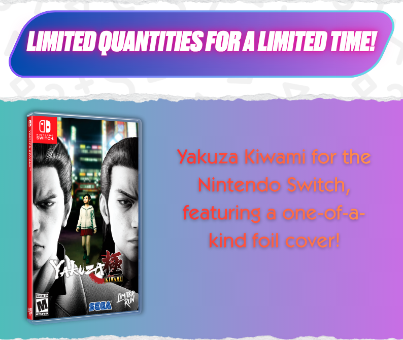Yakuza Kiwami Foil Cover Event Exclusive Variant